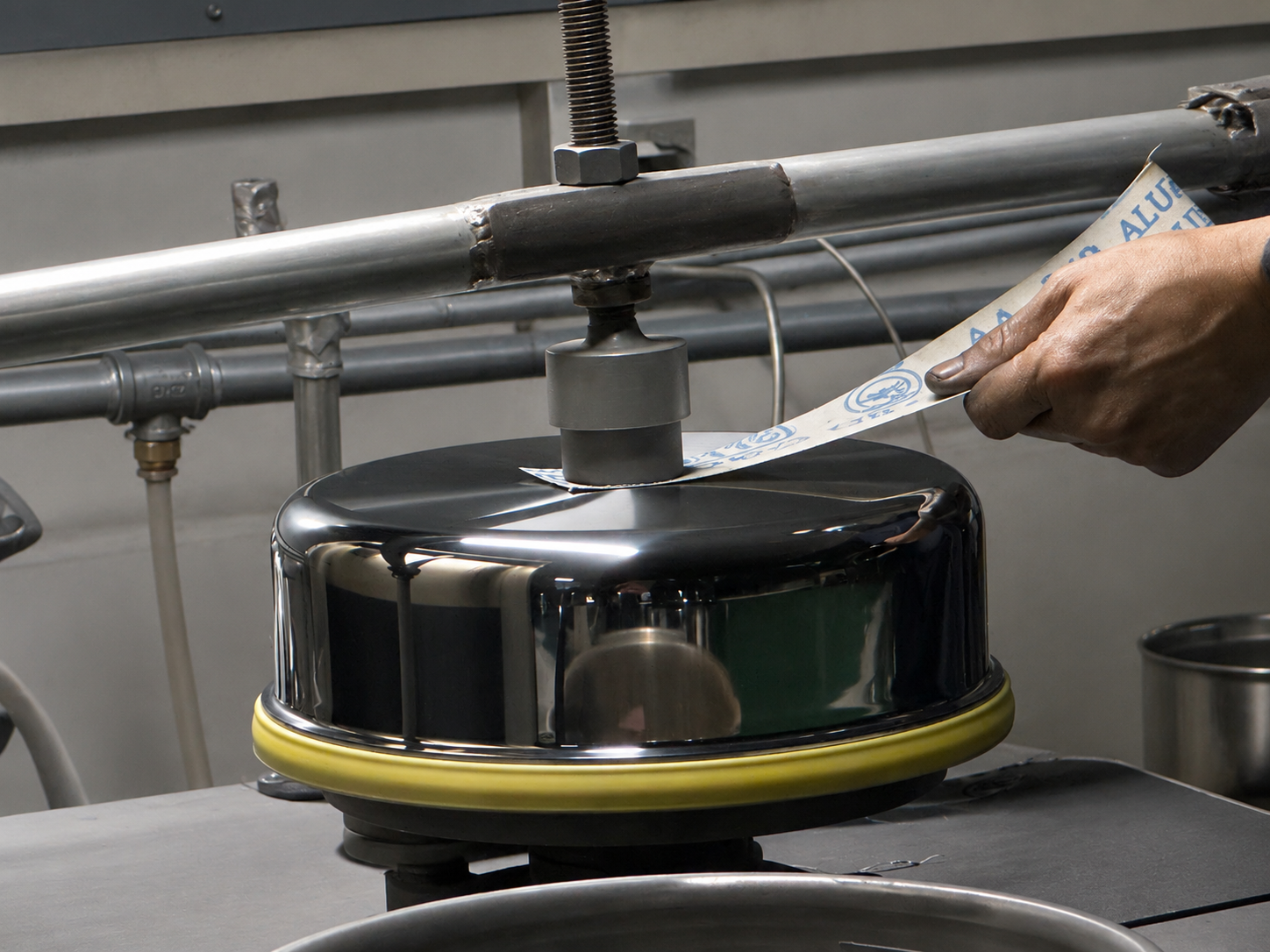 Cookware base finishing process at Shangwey factory