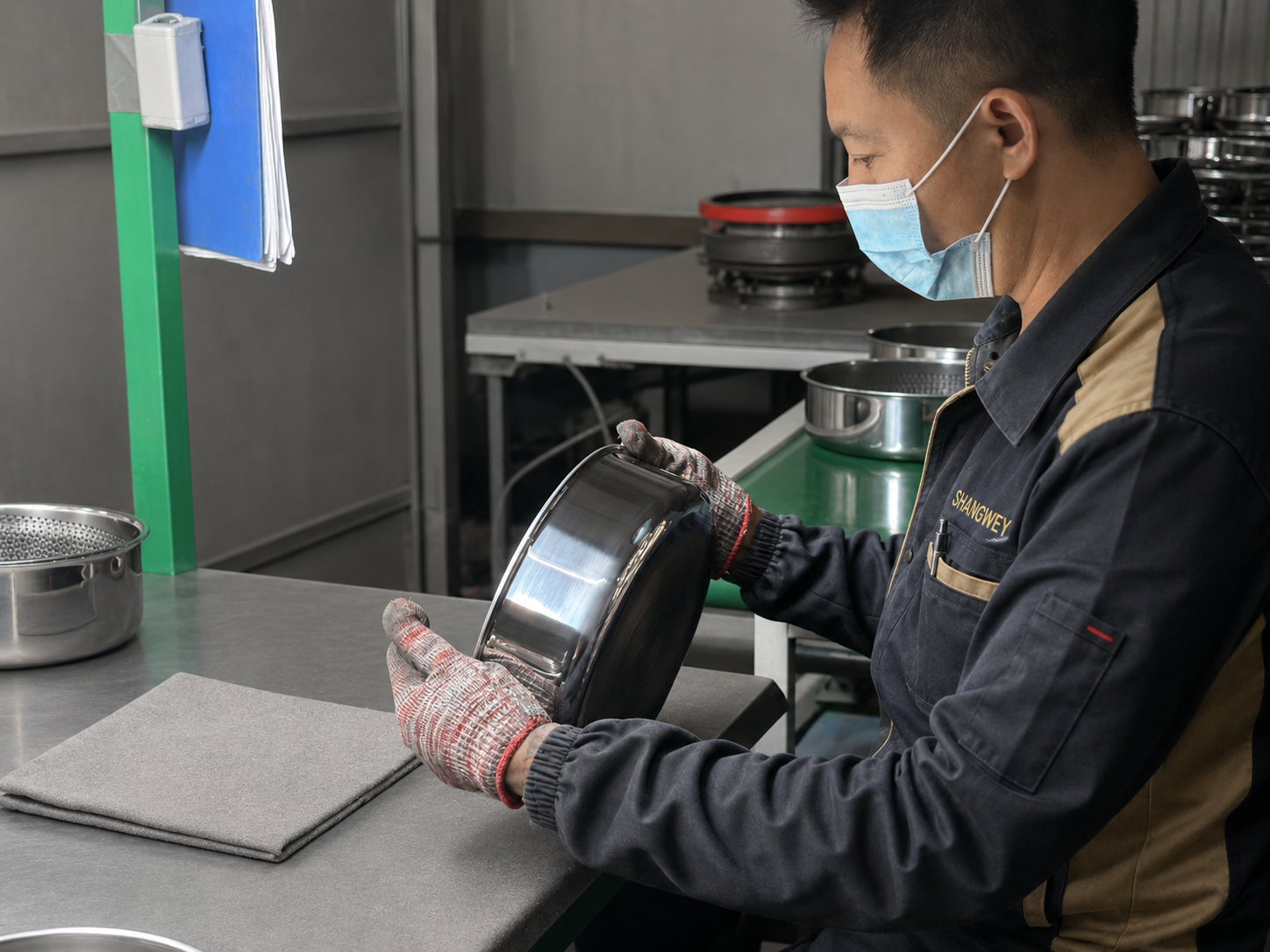 Shangwey cookware quality inspection