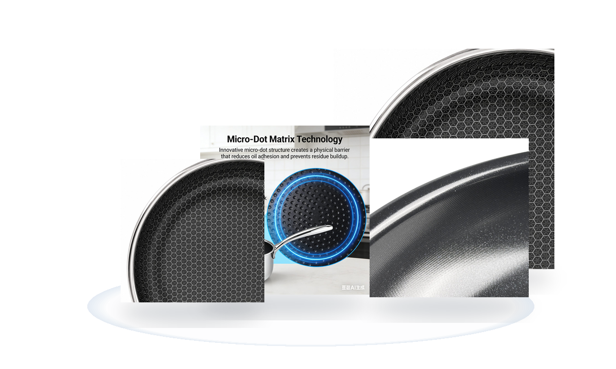Premium Shangwey stainless steel cookware collection
