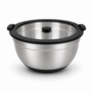 Shangwey Kitchenware Stainless Steel Salad Bowl With Glass Lid Mixing Bowl Set Stainless Steel Mixing Bowls