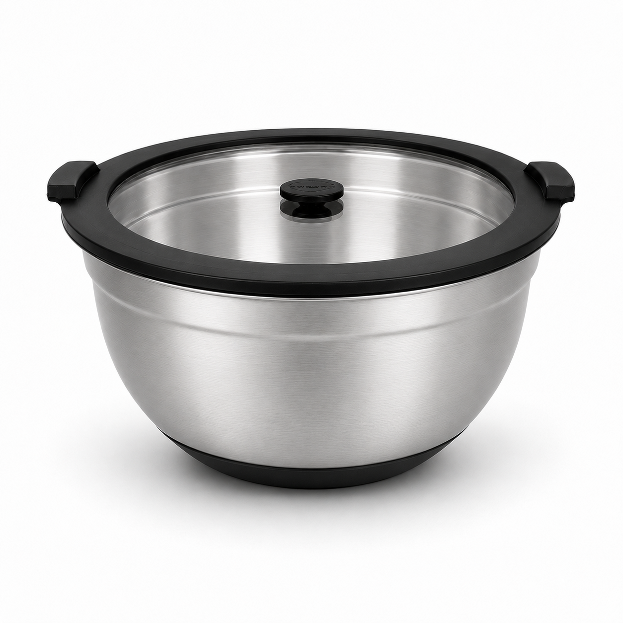 Shangwey Kitchenware Stainless Steel Salad Bowl With Glass Lid Mixing Bowl Set Stainless Steel Mixing Bowls