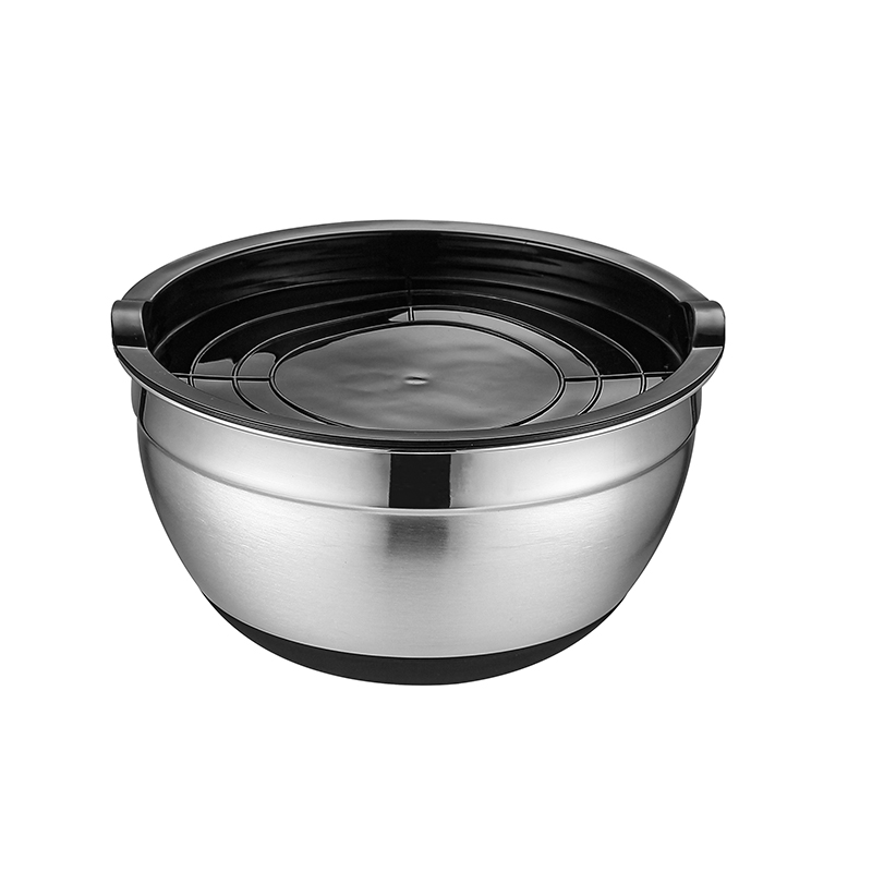 16cm Stainless Steel Prep Bowl with Plastic Lid & Silicone Base | MX02-16 - 图片 4