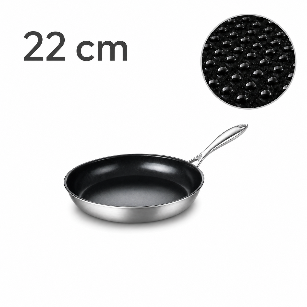 22cm G8 Microdot Microdot Everyday Fry Pan, PFAS-Free Physical Nonstick | PNF01-22