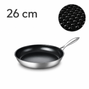 26cm G8 Microdot Microdot Stainless Steel Chef Pan, PFAS-Free Physical Nonstick | PNF01-26