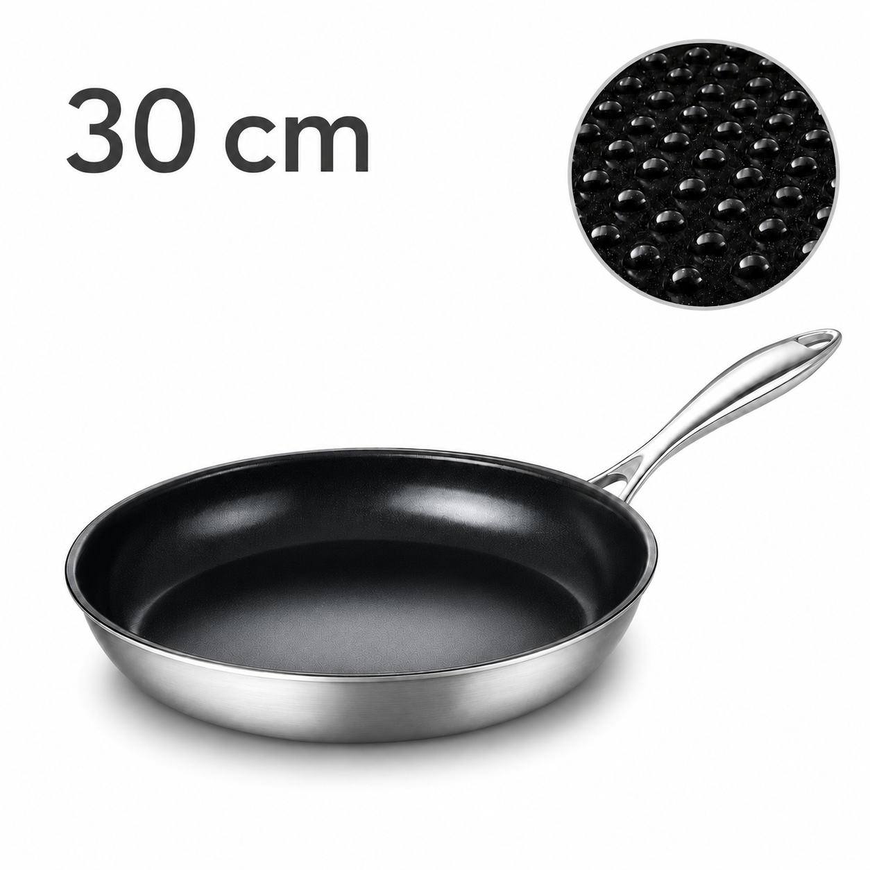 30cm G8 Microdot Extra-Large Microdot Frying Pan, PFAS-Free Physical Nonstick | PNF01-30