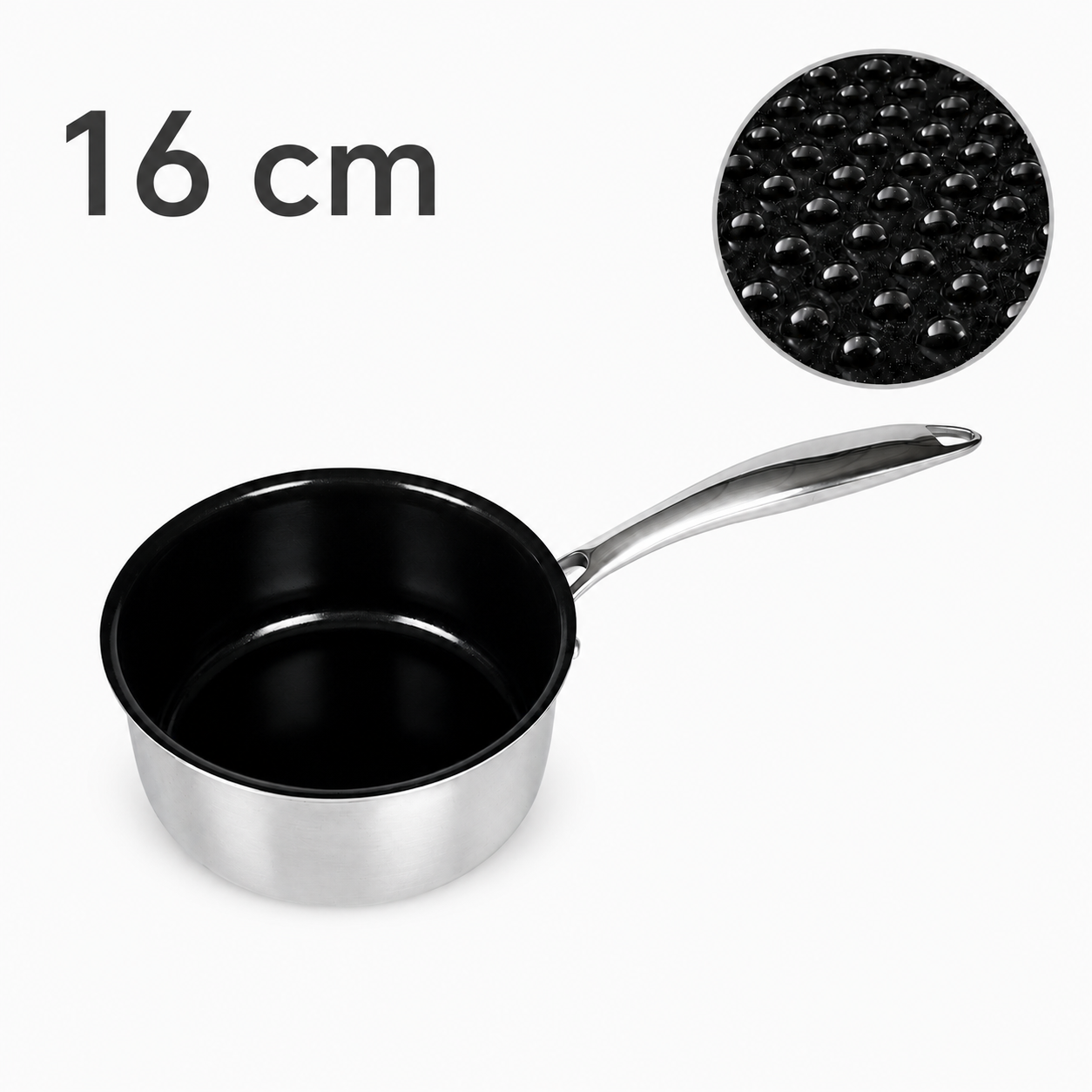 16cm G8 Microdot Microdot Milk Warming Pot, PFAS-Free Physical Nonstick | PNP01-16