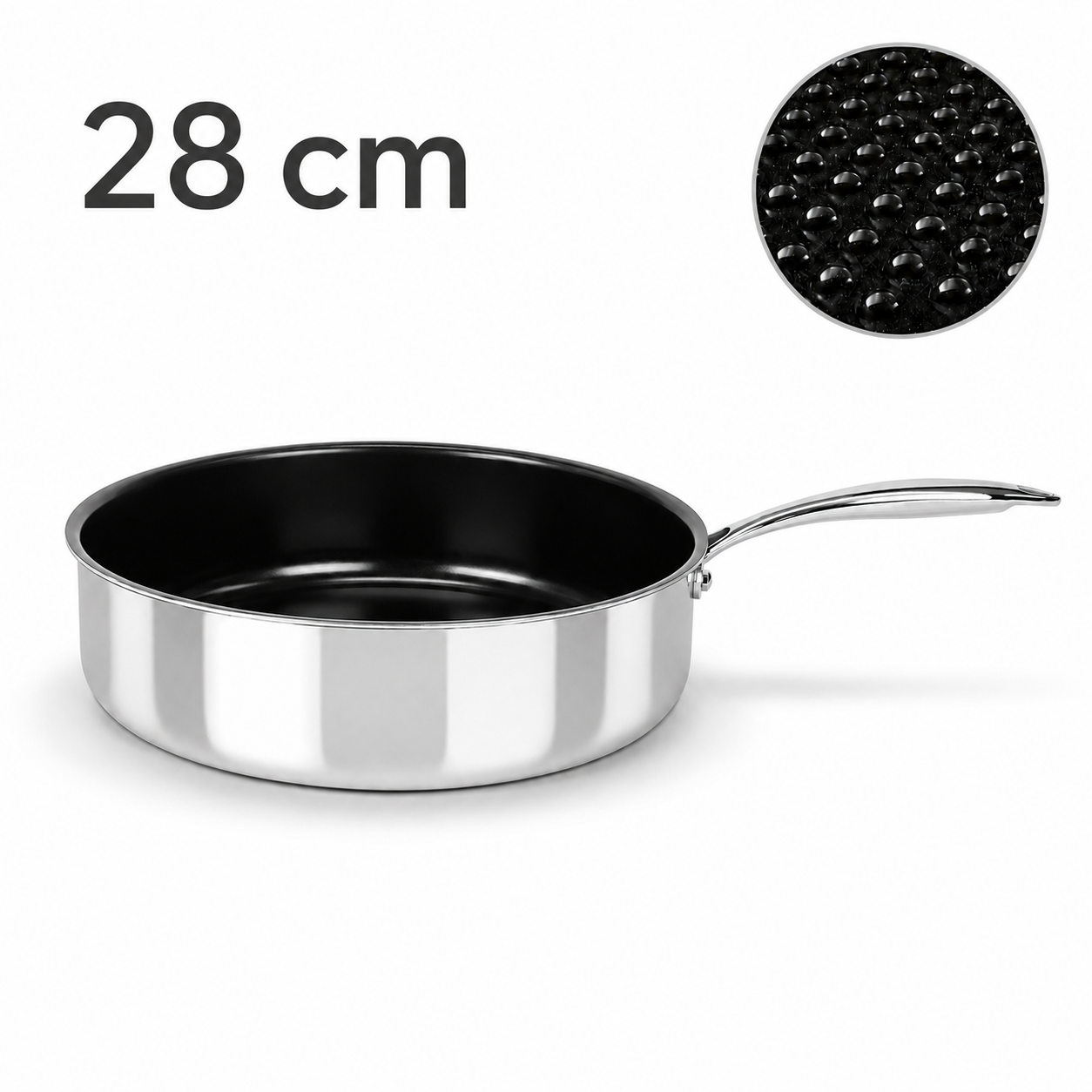 28cm G8 Microdot Large Microdot Sauté Pan, PFAS-Free Physical Nonstick | PNS01-28