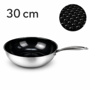 30cm G8 Microdot Large Microdot Wok, PFAS-Free Physical Nonstick | PNW01-30