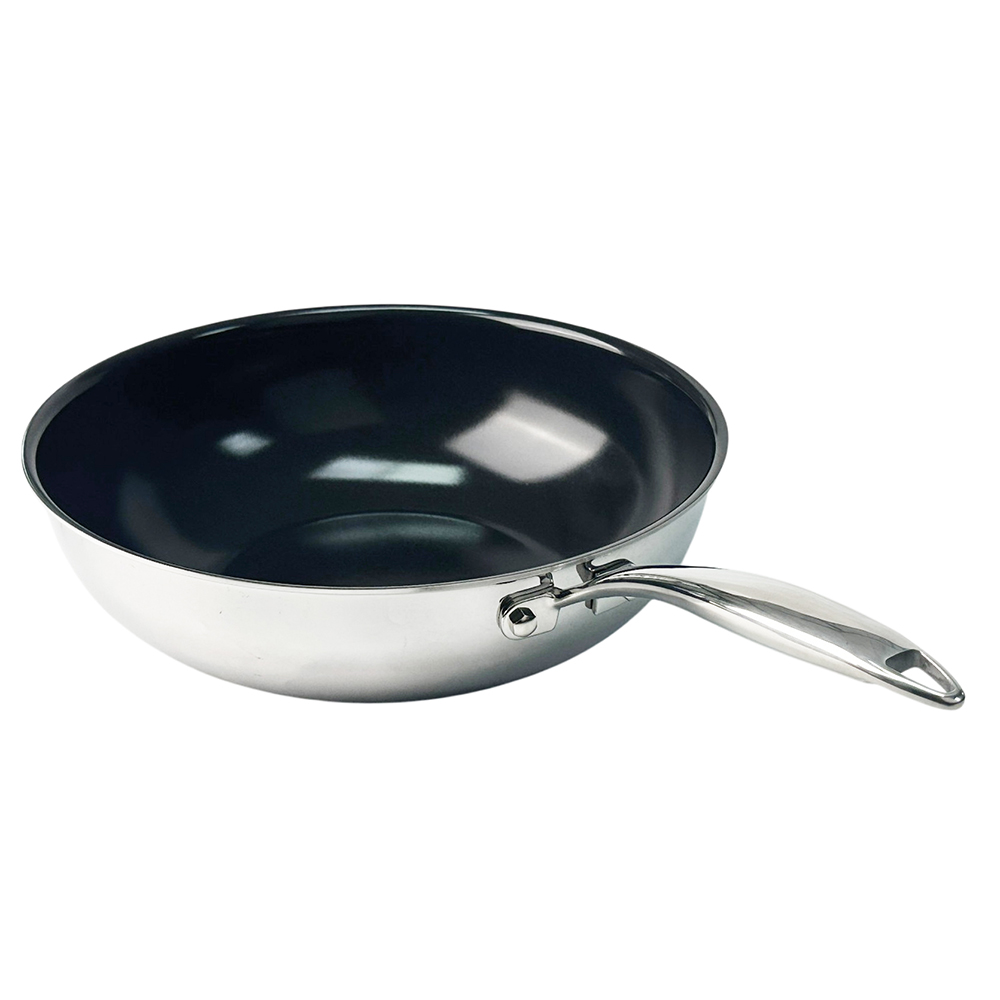 28cm G8 Microdot Physical Nonstick Wok Pan, PFAS-Free Physical Nonstick | PNW01-28 - 图片 6