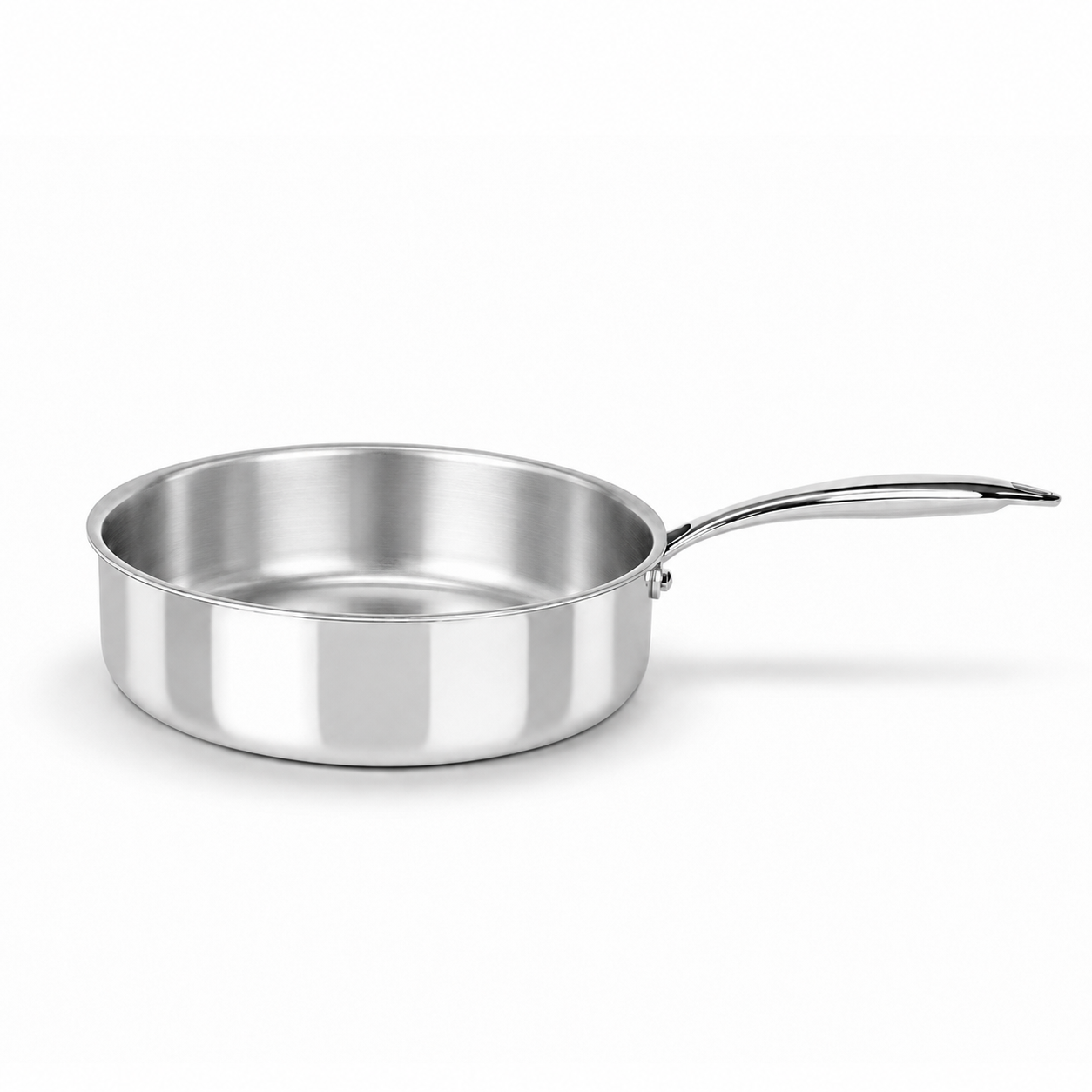 26cm Uncoated Multipurpose Sauté Pan, Tri-Ply Stainless Steel | SSS01-26