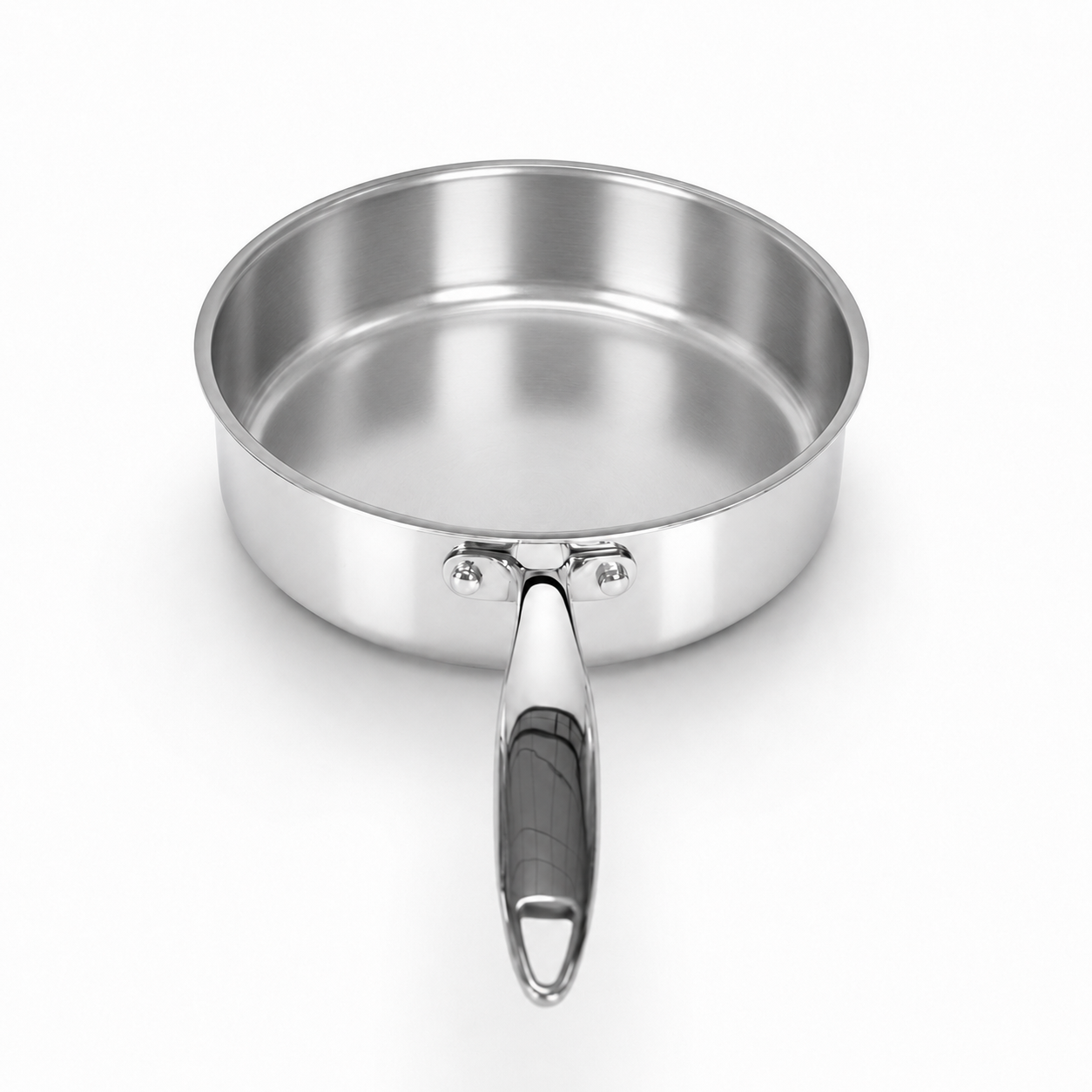 26cm Uncoated Multipurpose Sauté Pan, Tri-Ply Stainless Steel | SSS01-26 - 图片 2