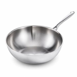 30cm Large Tri-Ply Wok Pan, No-Coating Stainless Steel | SSW01-30