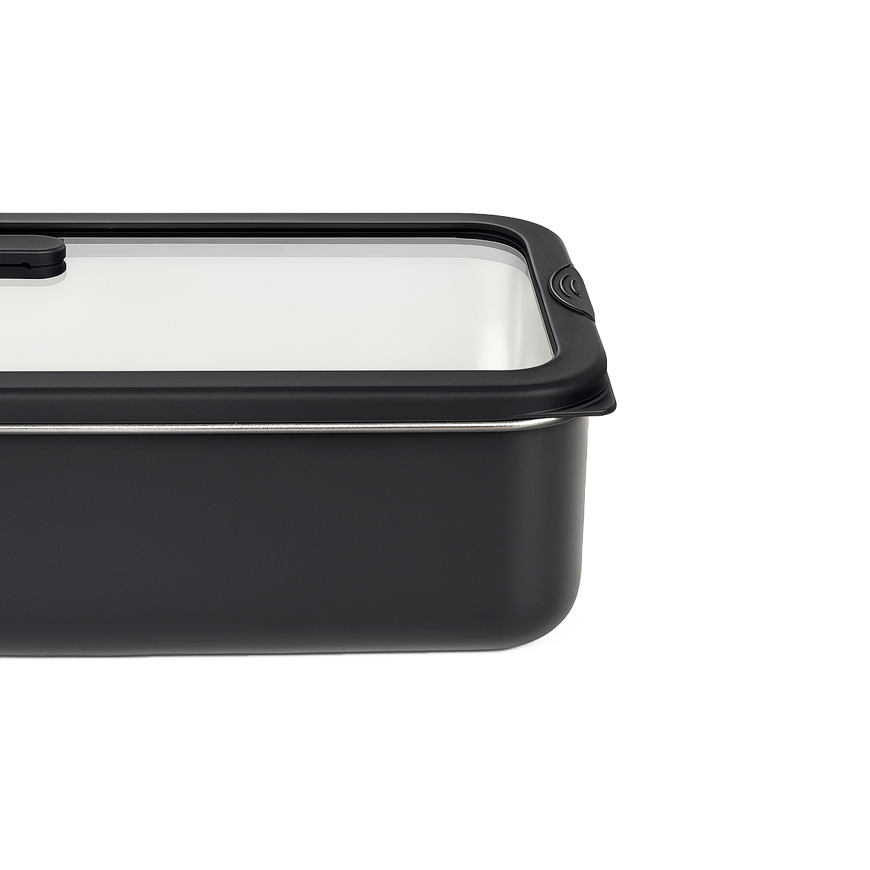 Black PFAS-Free Stainless Steel Food Container with Glass Lid | BTC01 - 图片 6