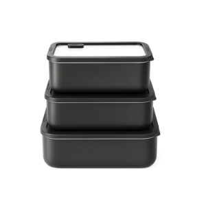 Stainless Steel Lunch Box with Glass Lid