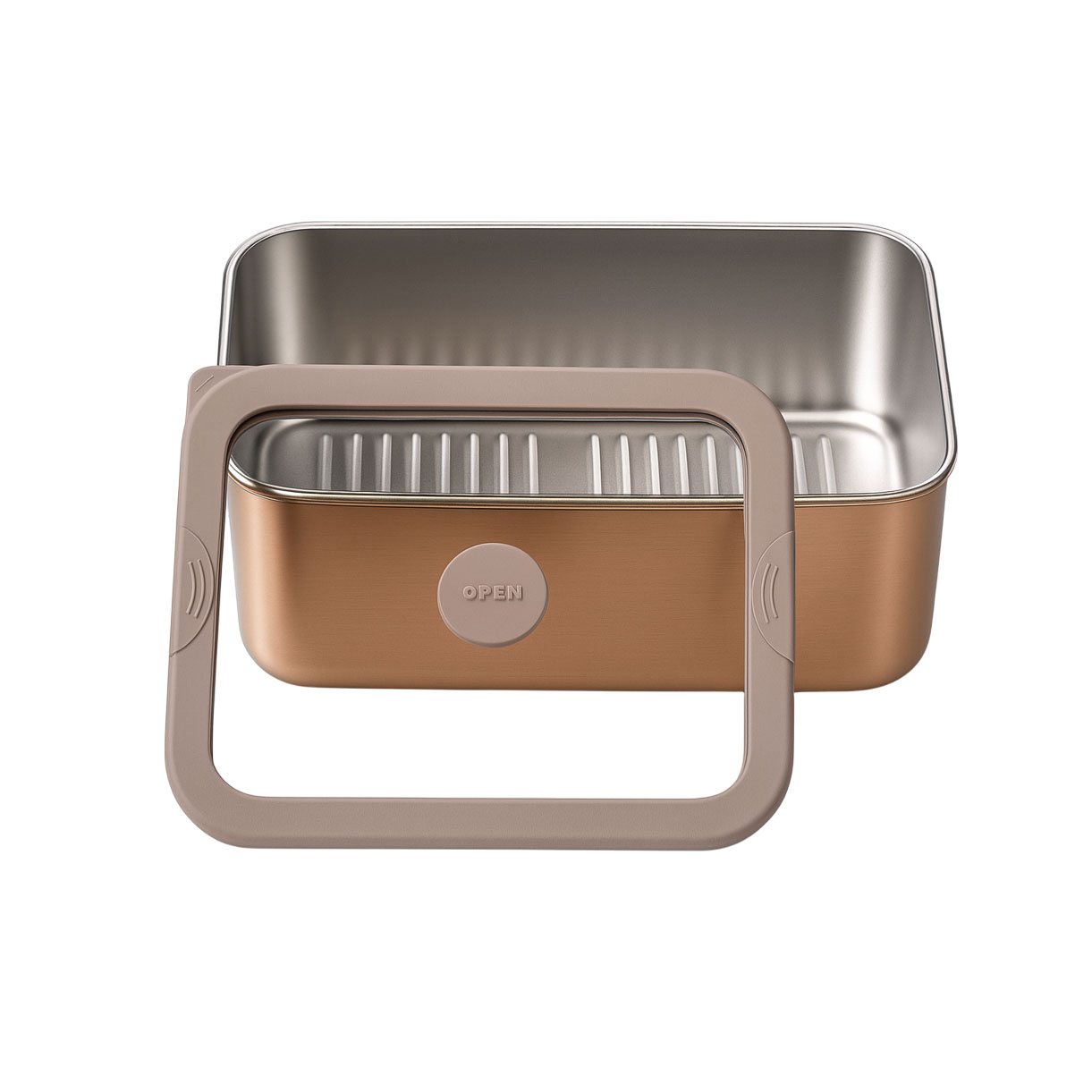 Brown PVD Stainless Steel Food Container with Matching Glass Lid| BTP01 - 图片 6