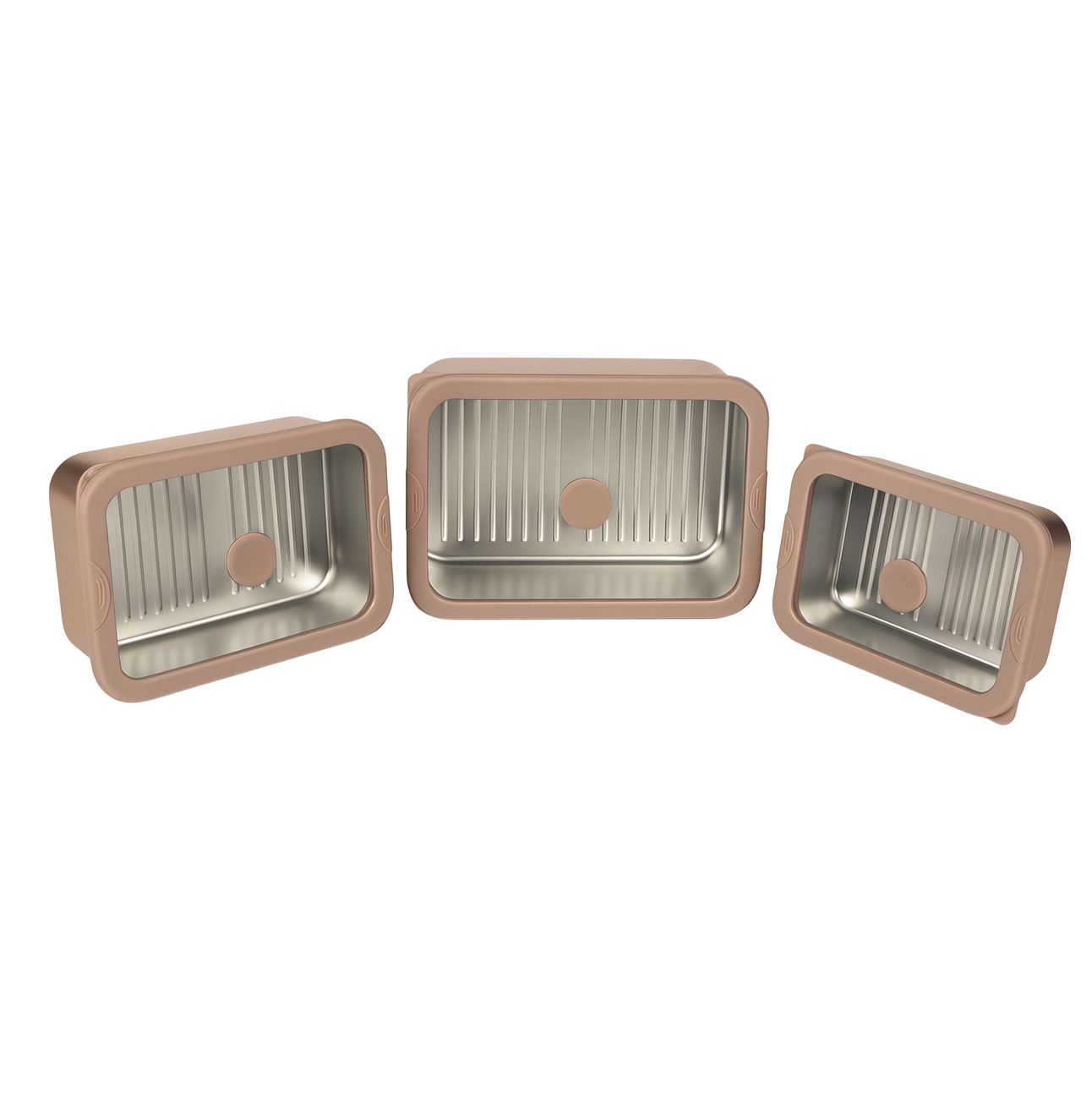 Brown PVD Stainless Steel Food Container with Matching Glass Lid| BTP01 - 图片 7