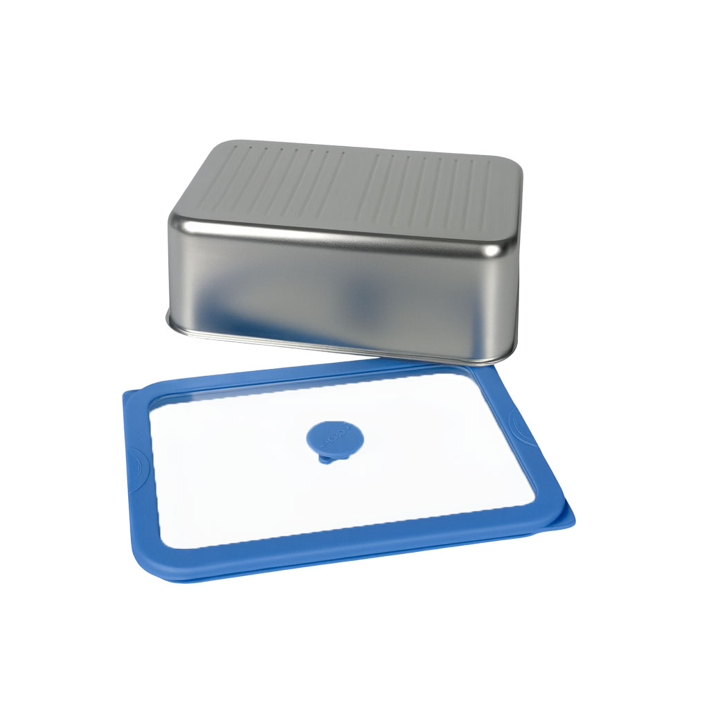 Stainless Steel Food Container with Blue Center-Vent Glass Lid| BTE01 - 图片 6