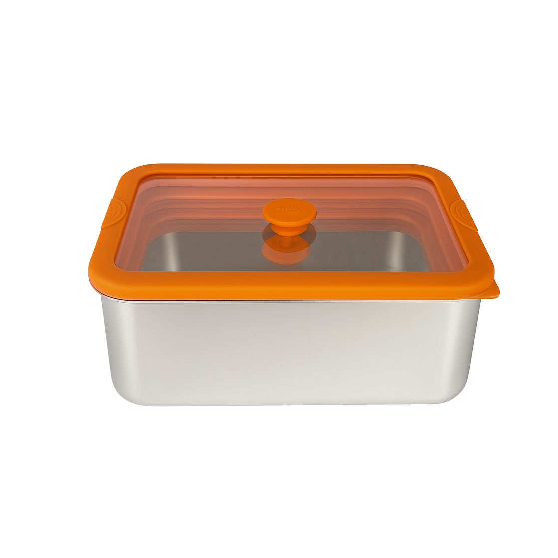 Orange Silicone Sealed Electropolished Stainless Steel Lunch Box| BTE01 - 图片 9