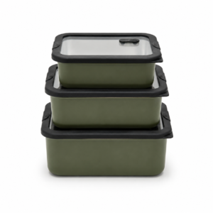 Dark Green Ceramic Coated Stainless Steel Food Storage Container| BTC01