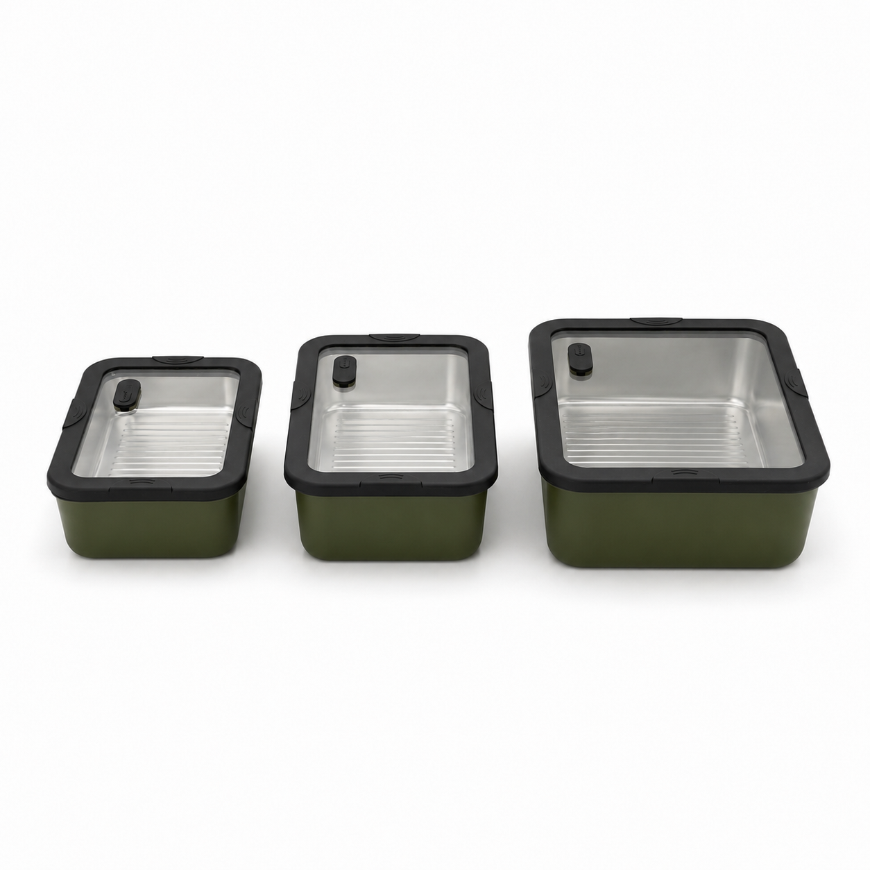 Dark Green Ceramic Coated Stainless Steel Food Storage Container| BTC01 - 图片 2