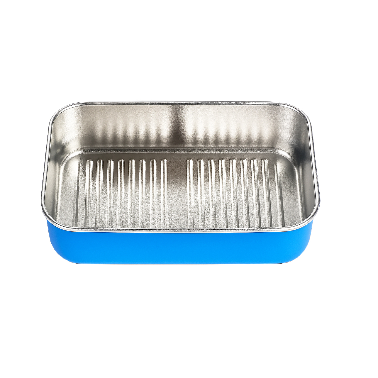 Blue Ceramic Coated 304 Stainless Steel Lunch Box with Glass Lid | BTC01 - 图片 5