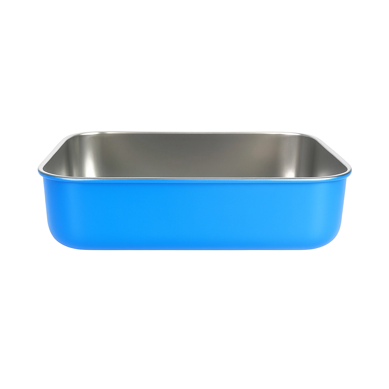 Blue Ceramic Coated 304 Stainless Steel Lunch Box with Glass Lid | BTC01 - 图片 4