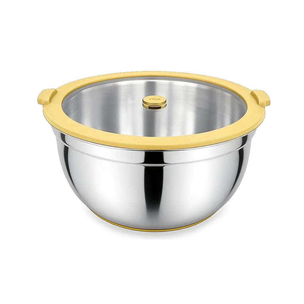 Custom yellow salad bowl